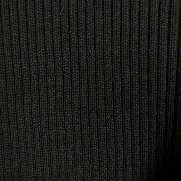 Woolrich | Sweaters | Woolrich Half Zip Black Sweater Ribbed Cotton ...